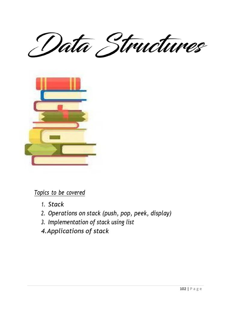 Data Structure (Stack) | PDF | Computer Programming | Computer Science