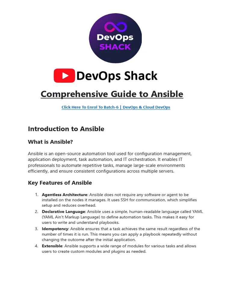 Comprehensive Guide To Ansible | PDF | Web Server | Internet & Web