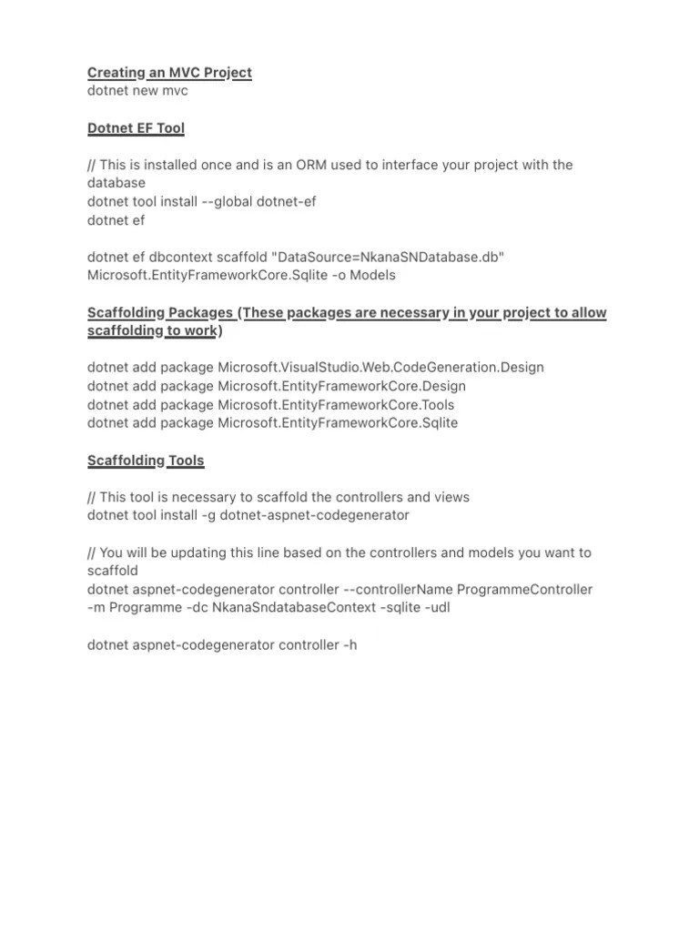 Creating An MVC Project | PDF | Computers