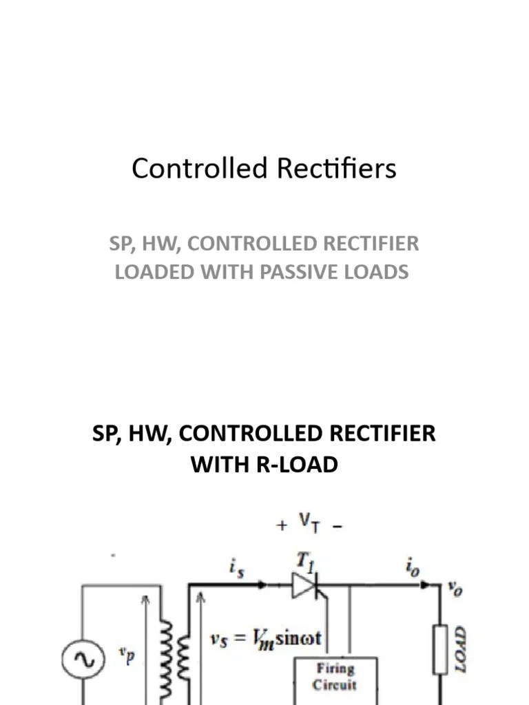 Controlled Rectifiers | PDF | Rectifier | Electrical Equipment