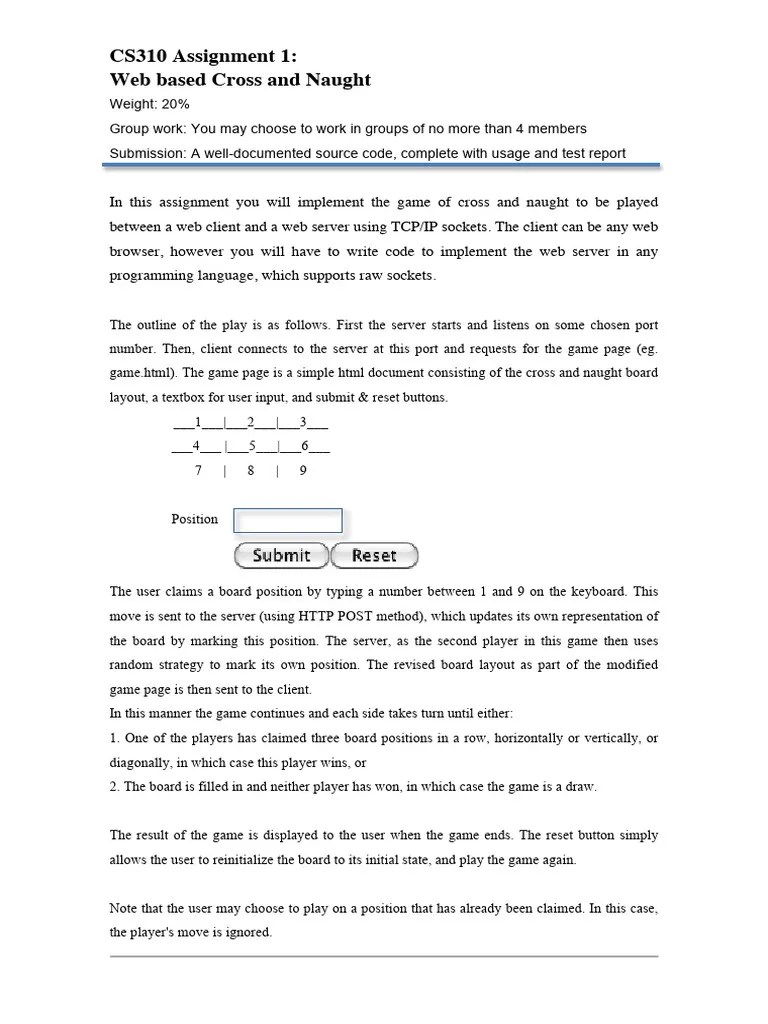 CS310 Assignment 1 | PDF