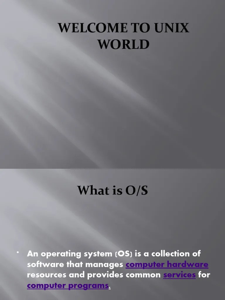 Unix | PDF | Computer File | Unix