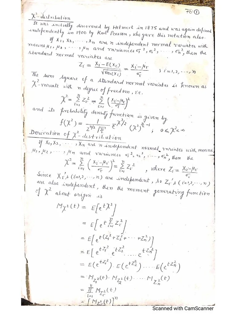 Chi Square Distribution | PDF