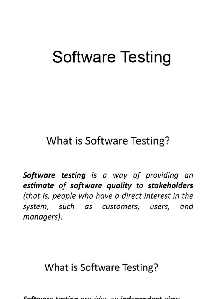 Software Testing | PDF | Software Testing | Unit Testing