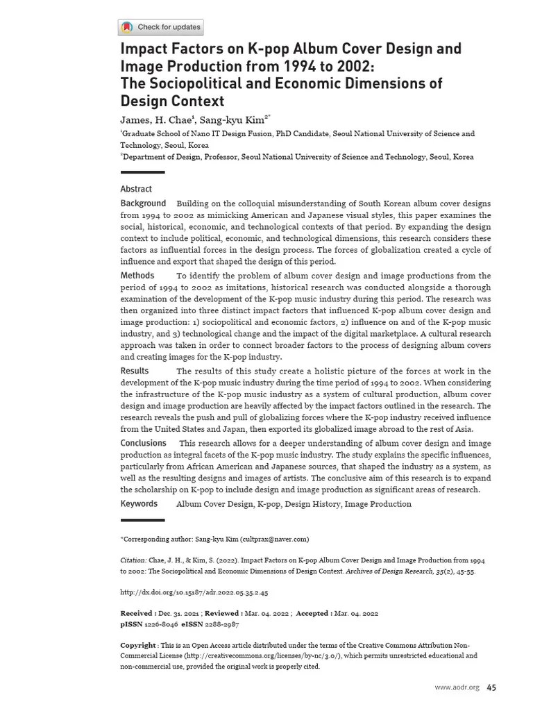 Kpop Album Cover Design | PDF