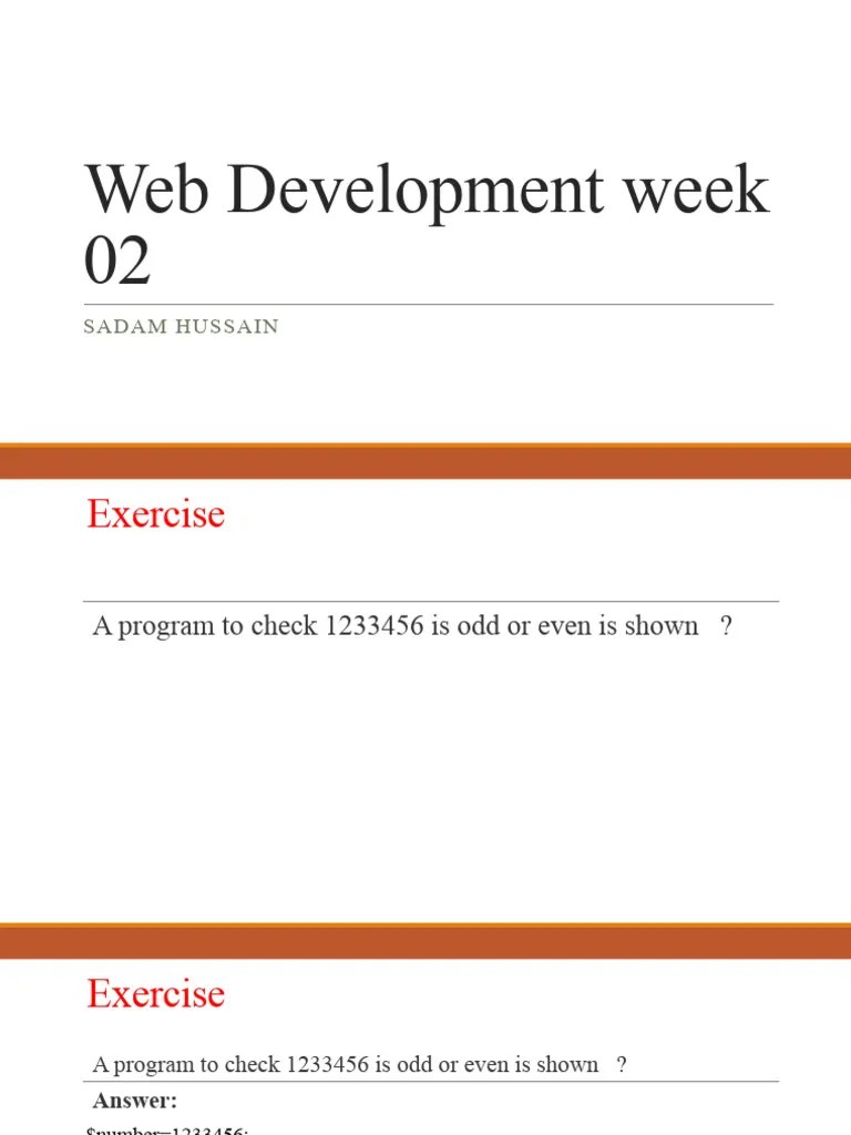 PHP Programming Exercises Guide | PDF | Php | Parameter (Computer ...