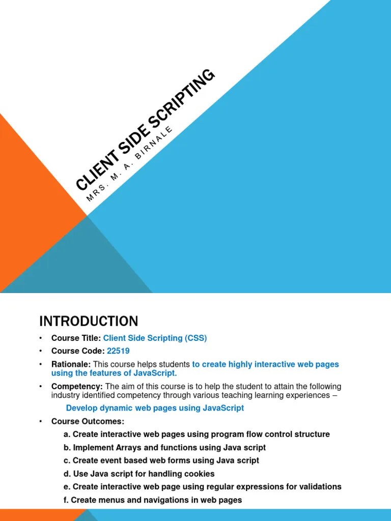 Basics Of Javascript - L1 | PDF | Java Script | World Wide Web