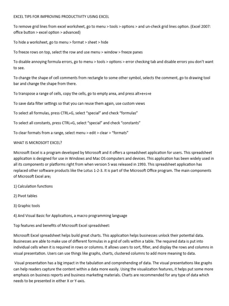 2) MS Excel 2 | PDF | Spreadsheet | Microsoft Excel