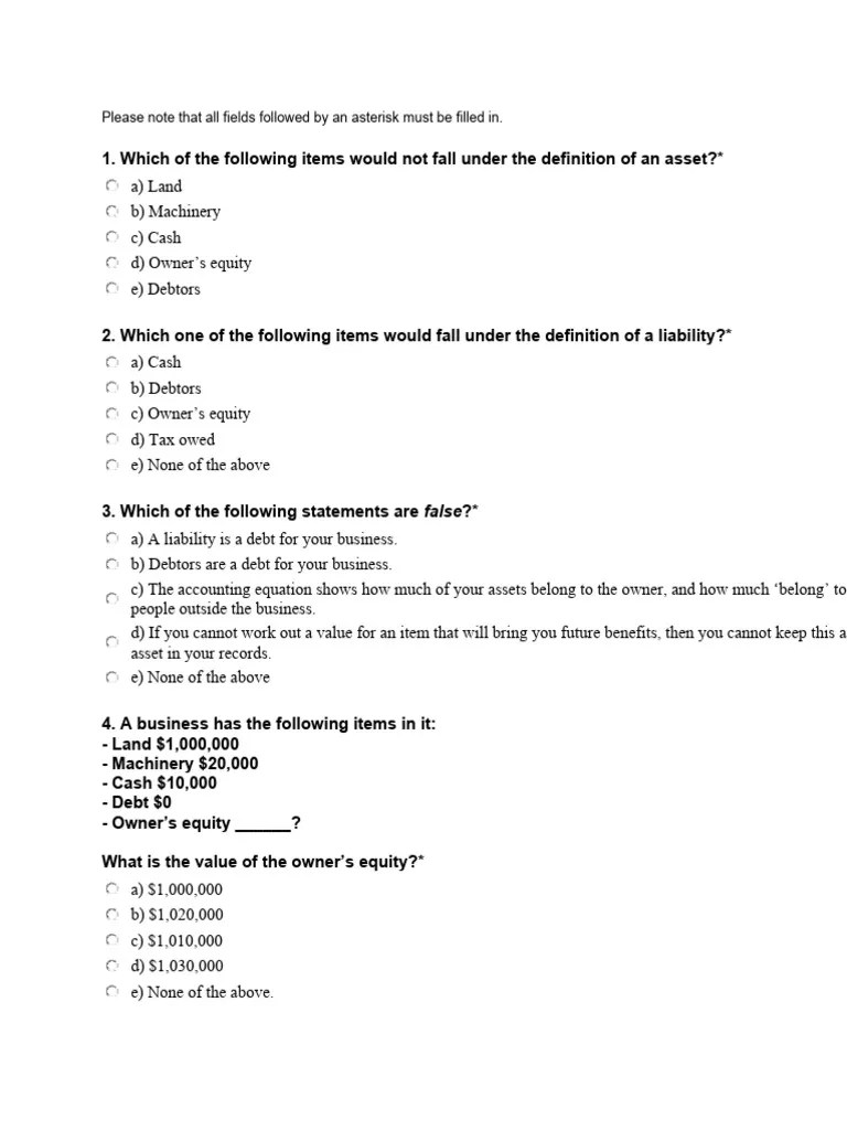 1 Fundamentals Of Accounting Pdf Equity Finance Personal Finance