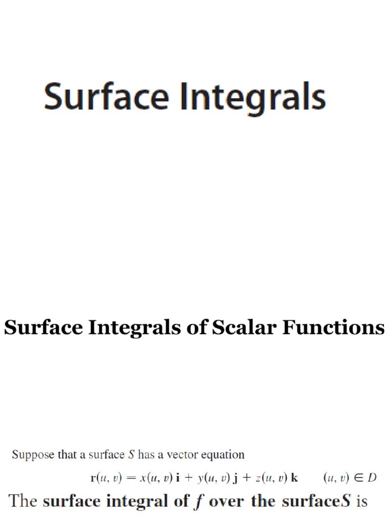 Chapter 6-Surface Integrals | PDF
