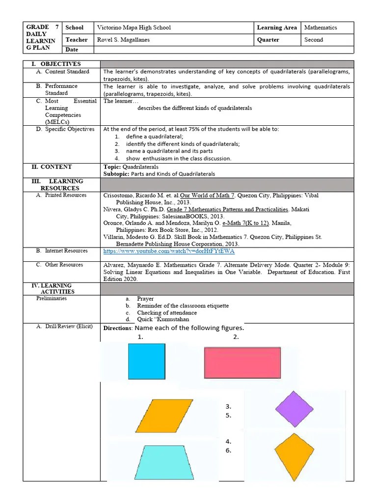Quadrilaterals | PDF | Rectangle | Euclid