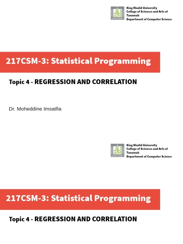 217 - Chapter 4 REGRESSION AND CORRELATION | PDF | Errors And Residuals ...