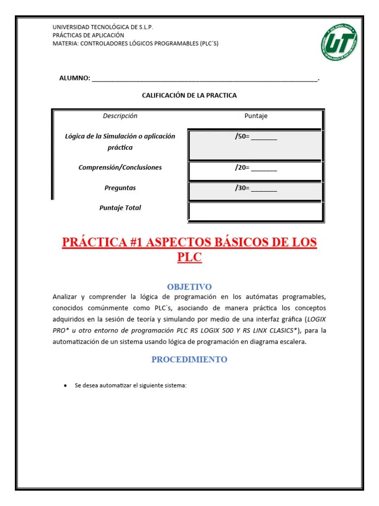 Practicas PLC | PDF | Controlador Lógico Programable | Ingeniería Informática