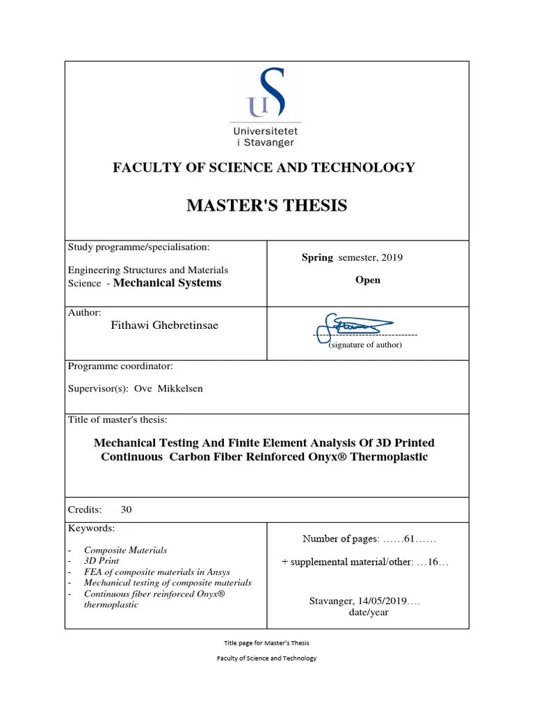 (9pdf - Net) Mechanical Testing And Finite Element Analysis Of 3d ...