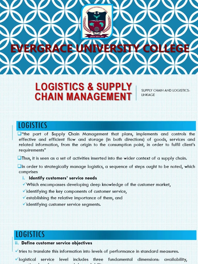 Logistics And Supply Chain Management-Linkage | PDF | Supply Chain Management | Supply Chain