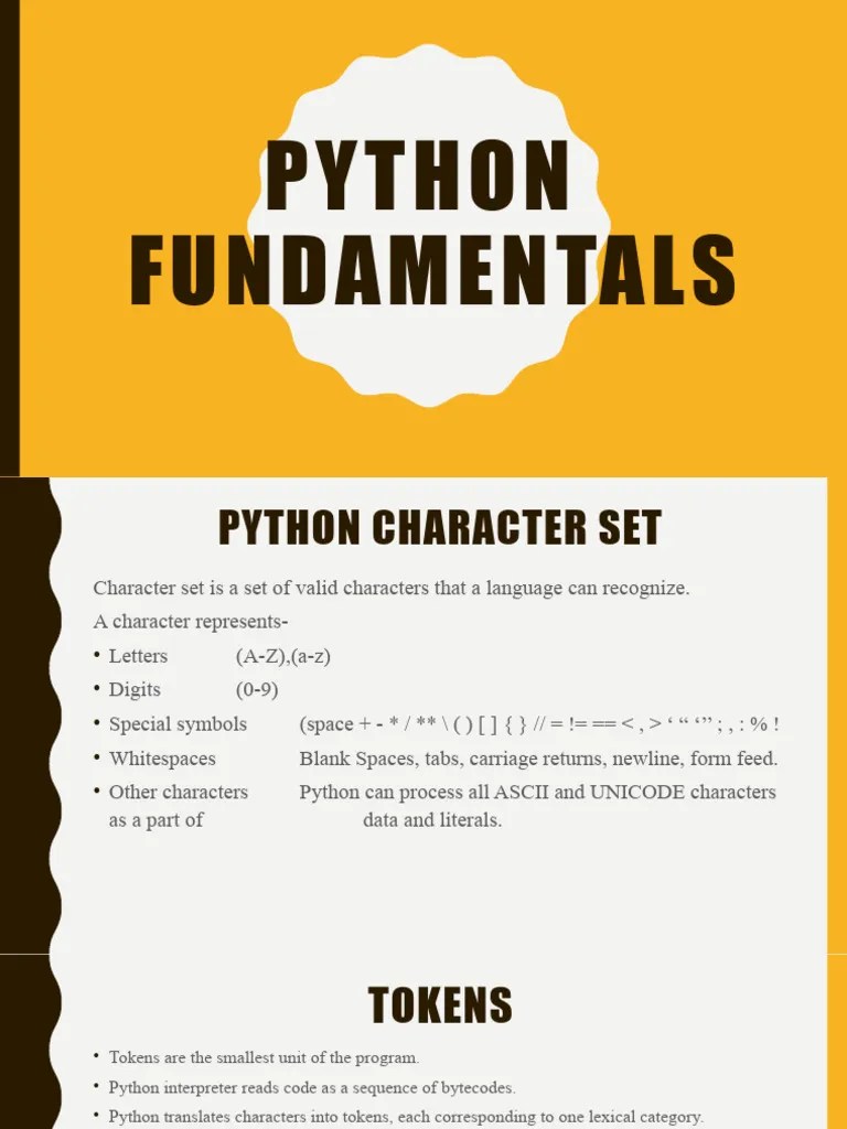 Python Chapter 7 - Python Fundamentals | PDF | Data Type | String ...