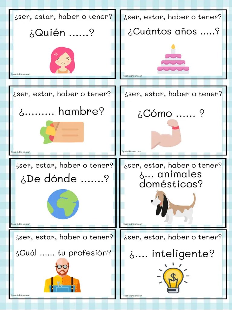 Ser Estar Tener Hay Pdf - Minimal Patterns - Perfect Desktop Collection