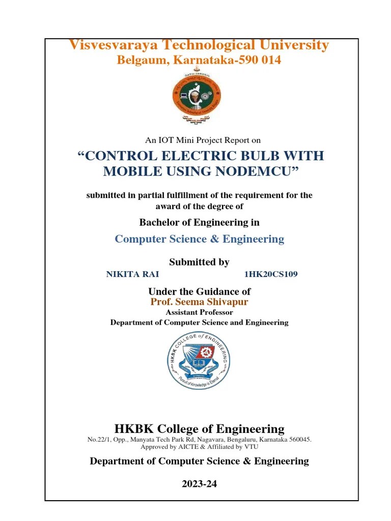 Iot Project Report | PDF | Home Automation | Embedded System