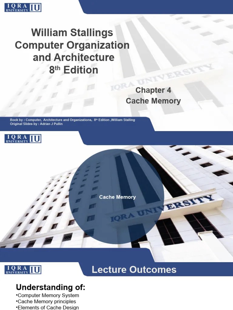 Lecture 7 Cache Memory | PDF | Cpu Cache | Computer Data Storage