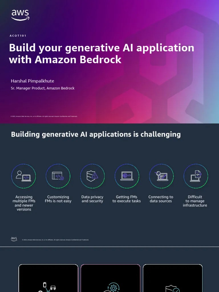 Build Your Generative AI Application With Amazon Bedrock | PDF | Amazon ...