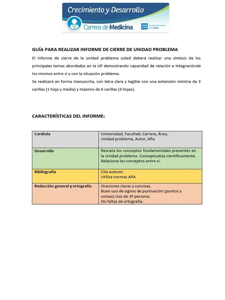 Guía Y Rúbrica Para Elaboración De Informes | PDF | Bibliografía