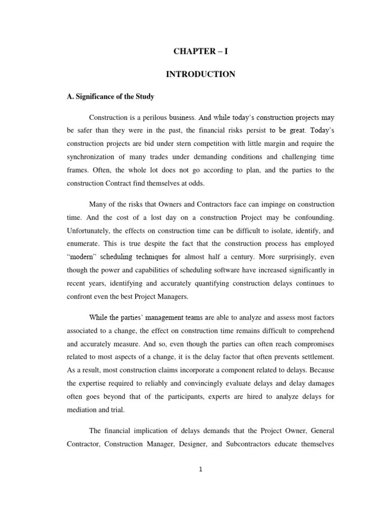 10_chapter-1_introduction | PDF | Infrastructure | Project Management