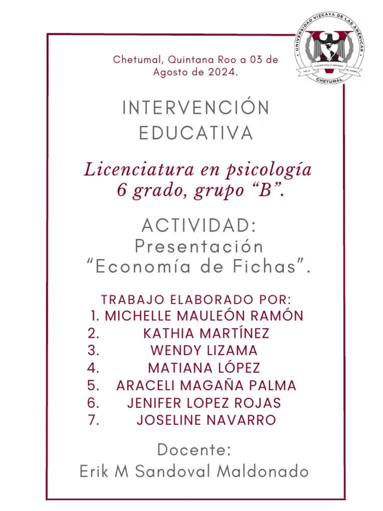 Economía De Fichas | PDF | Motivación | Motivacional