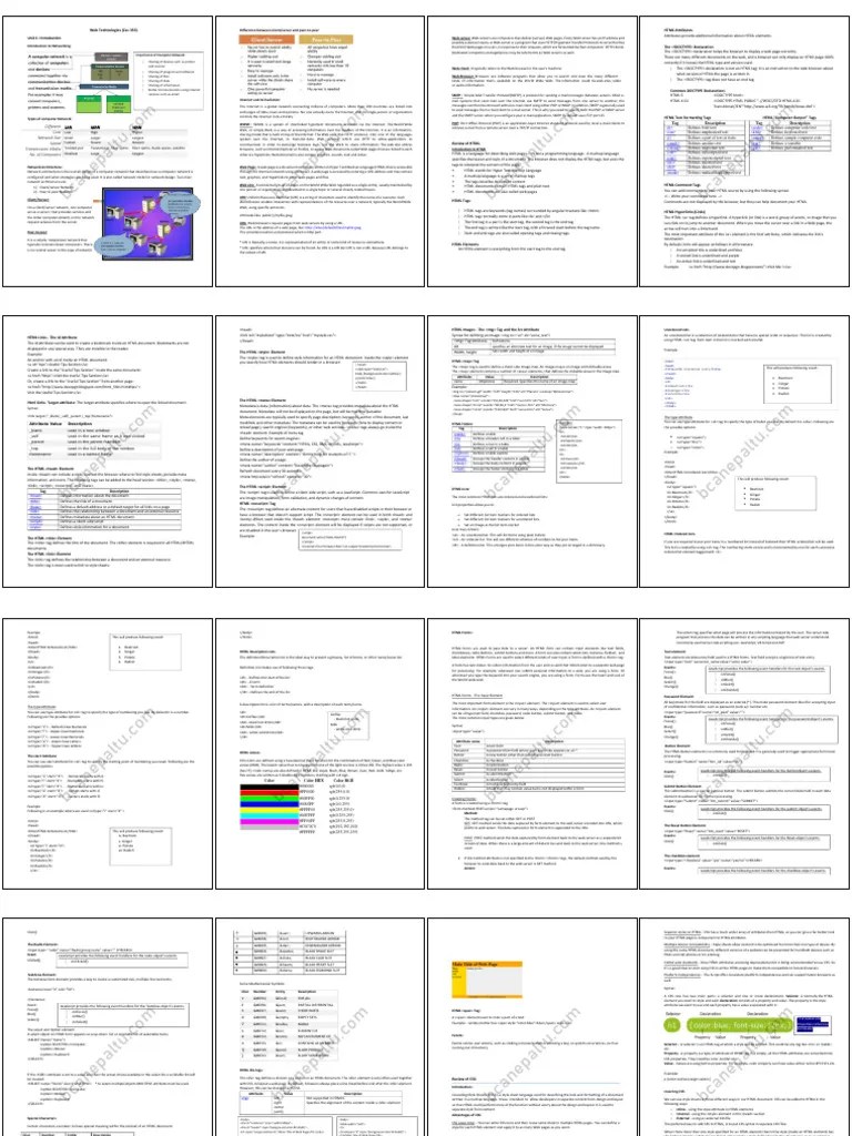 Web Technology PDF | PDF | World Wide Web | Internet & Web