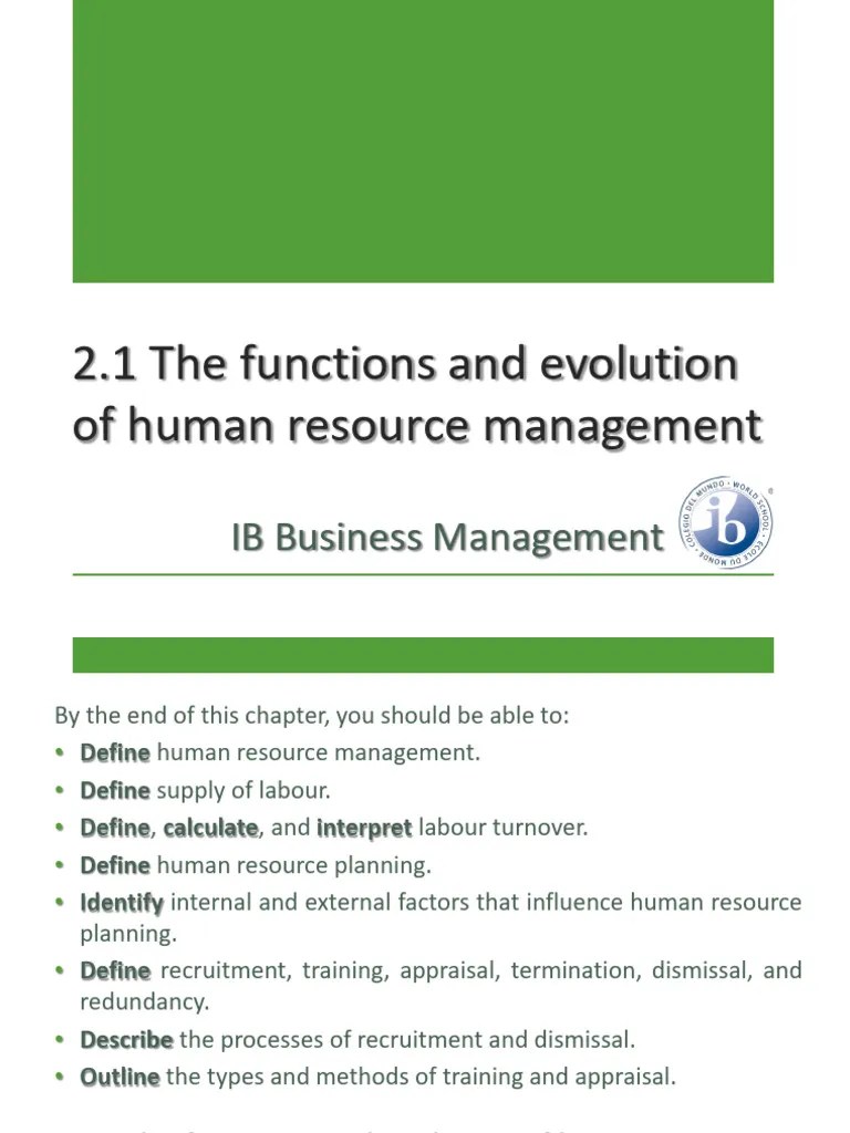 Functions Of Human Resource Management Pdf Recruitment