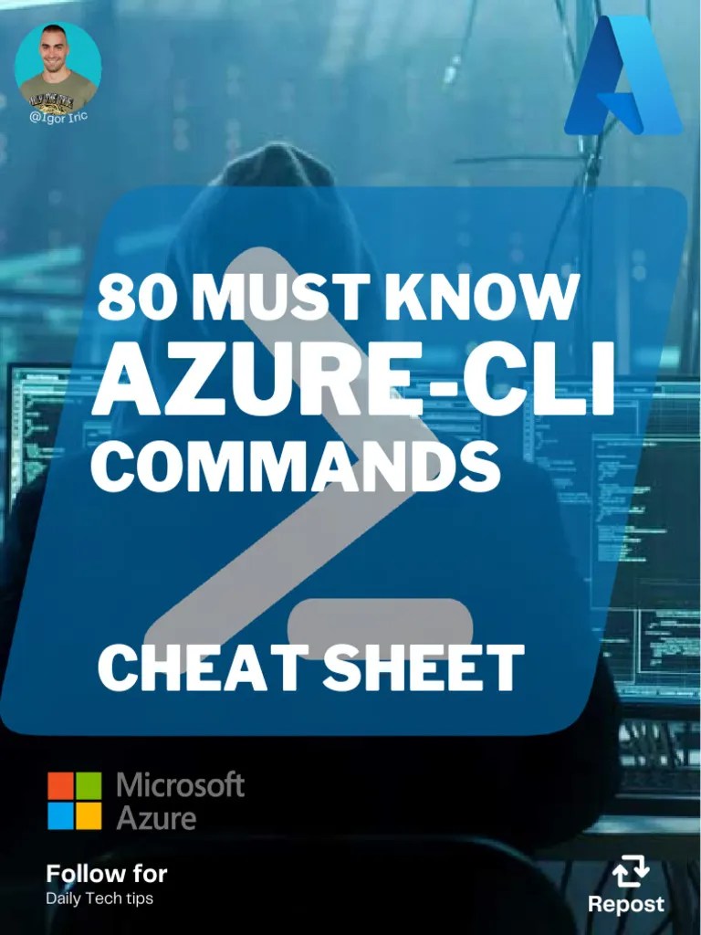 Azure CLI Cheat Sheet 80 Commands | PDF | Postgre Sql | Ip Address