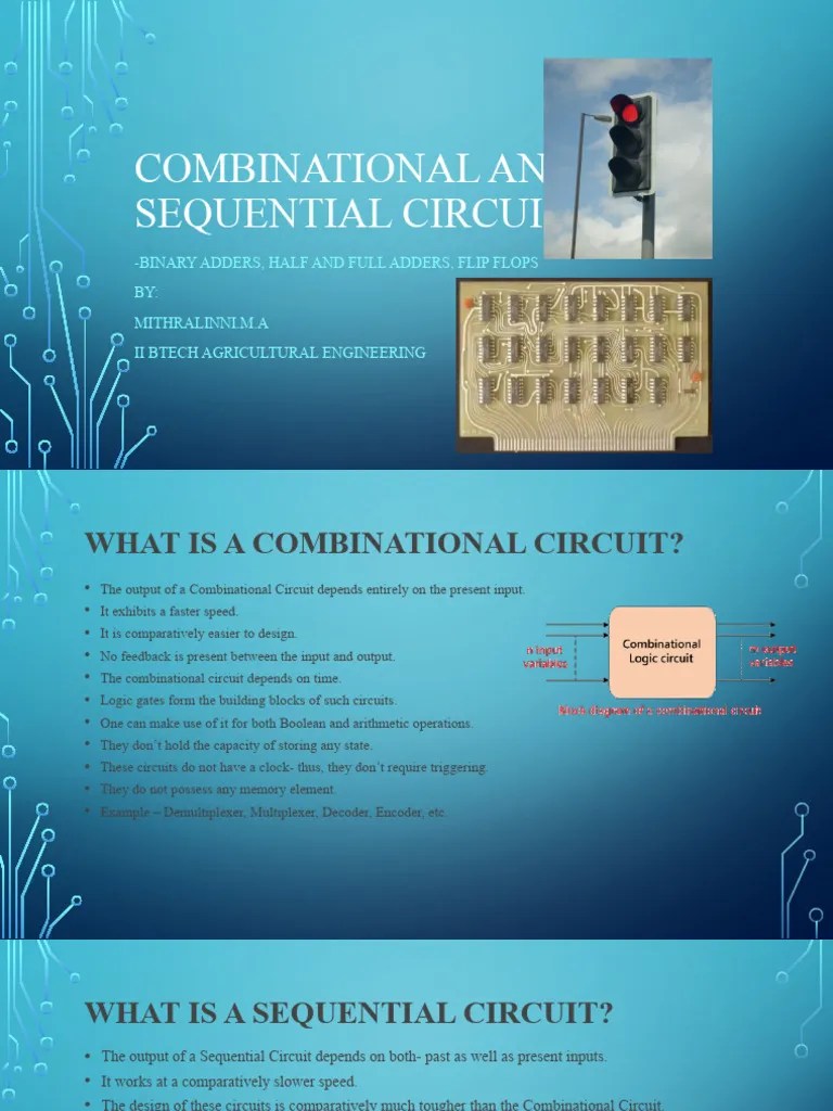 Combinational And Sequential Circuits | PDF | Logic Gate | Digital ...