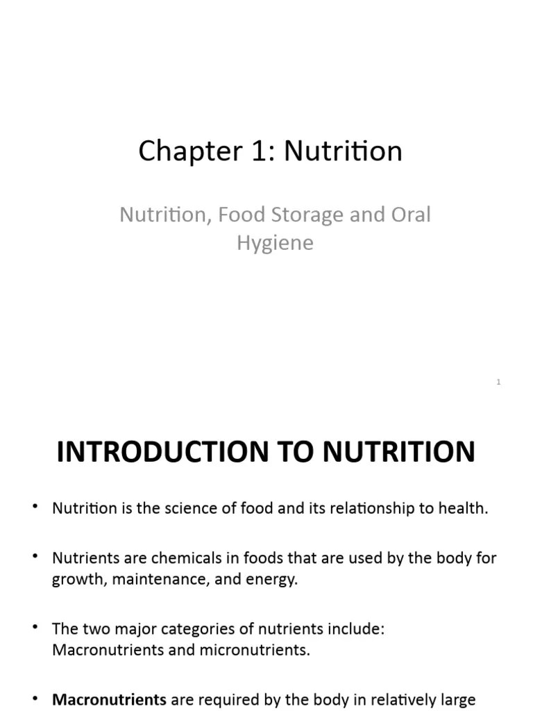 Chapter 1- Nutrition (1) | PDF | Glycemic Index | Carbohydrates