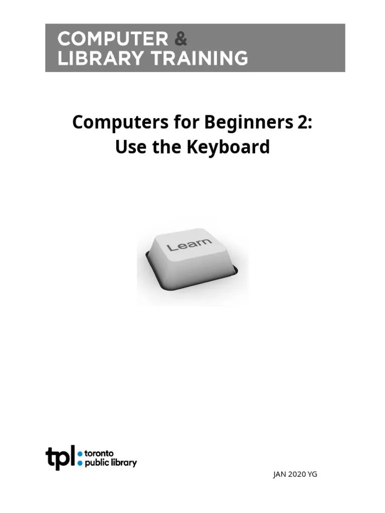 Computers For Beginners 2 Use The Keyboard Handout | PDF | Window ...