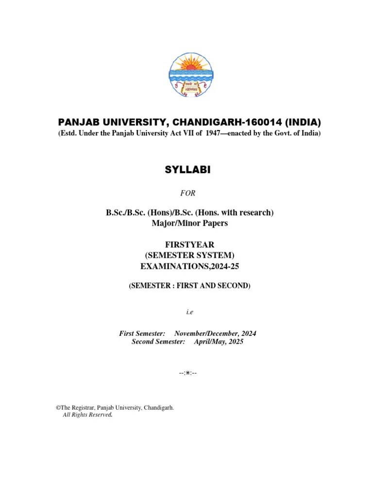 BSC Sem 1, 2 MajorMinor NEP Syllabus | PDF | Matrix (Mathematics ...