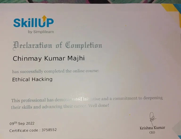 Skill Up Certificate | PDF