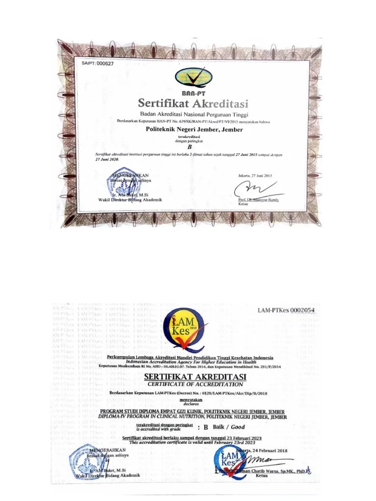 Akreditasi Perguruan Tinggi Dan Program Studi | PDF