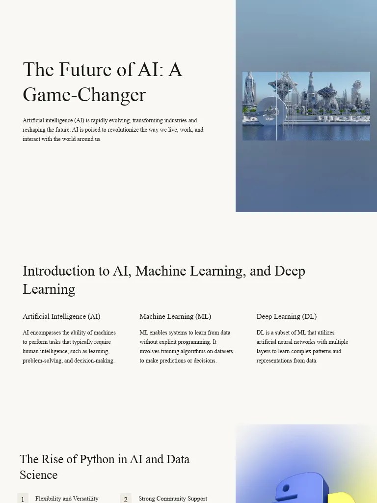 The Future Of AI A Game Changer | PDF | Artificial Intelligence ...