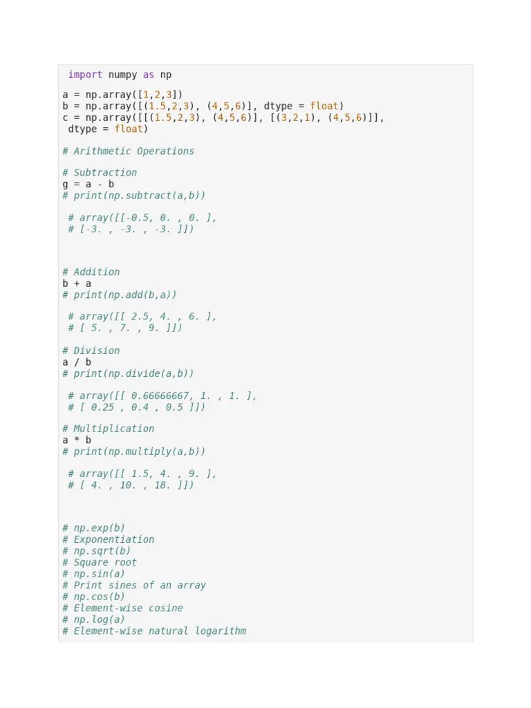 Numpy Notes Merged | PDF | Data Type | Boolean Data Type