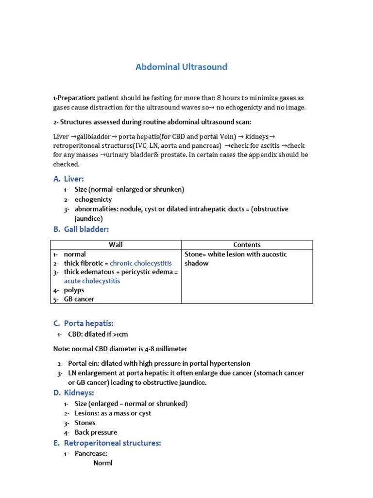 3-Abdominal Ultrasound | PDF | Liver | Kidney