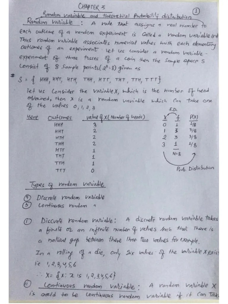 Random Variable And Mathematical Expectation | PDF