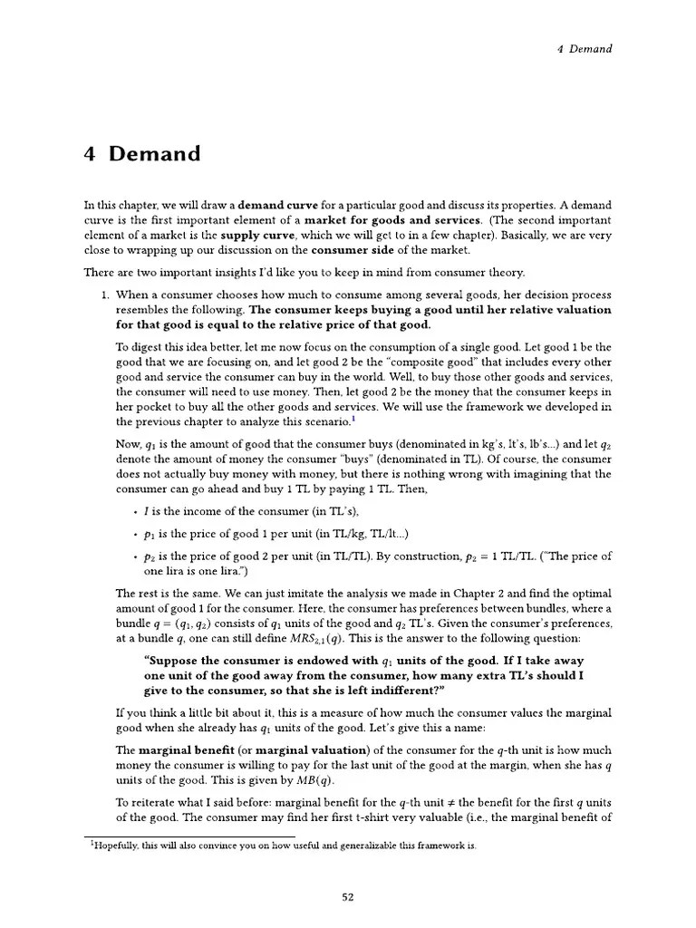 Lecture Notes - Demand And Elasticity | PDF