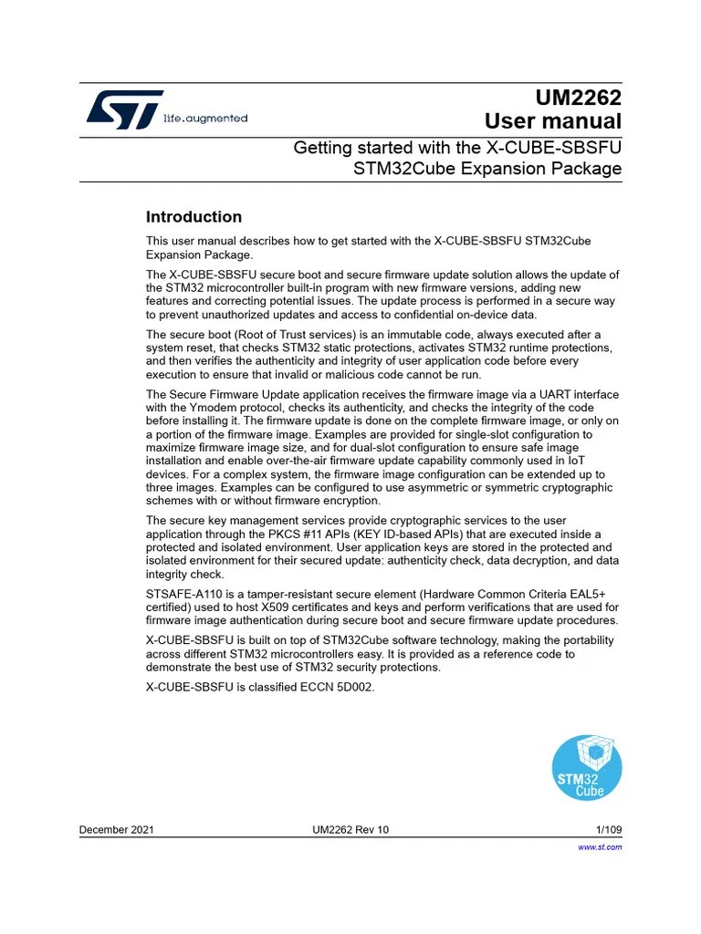 Um2262-getting-started-with-the-xcubesbsfu-stm32cube-expansion-package ...