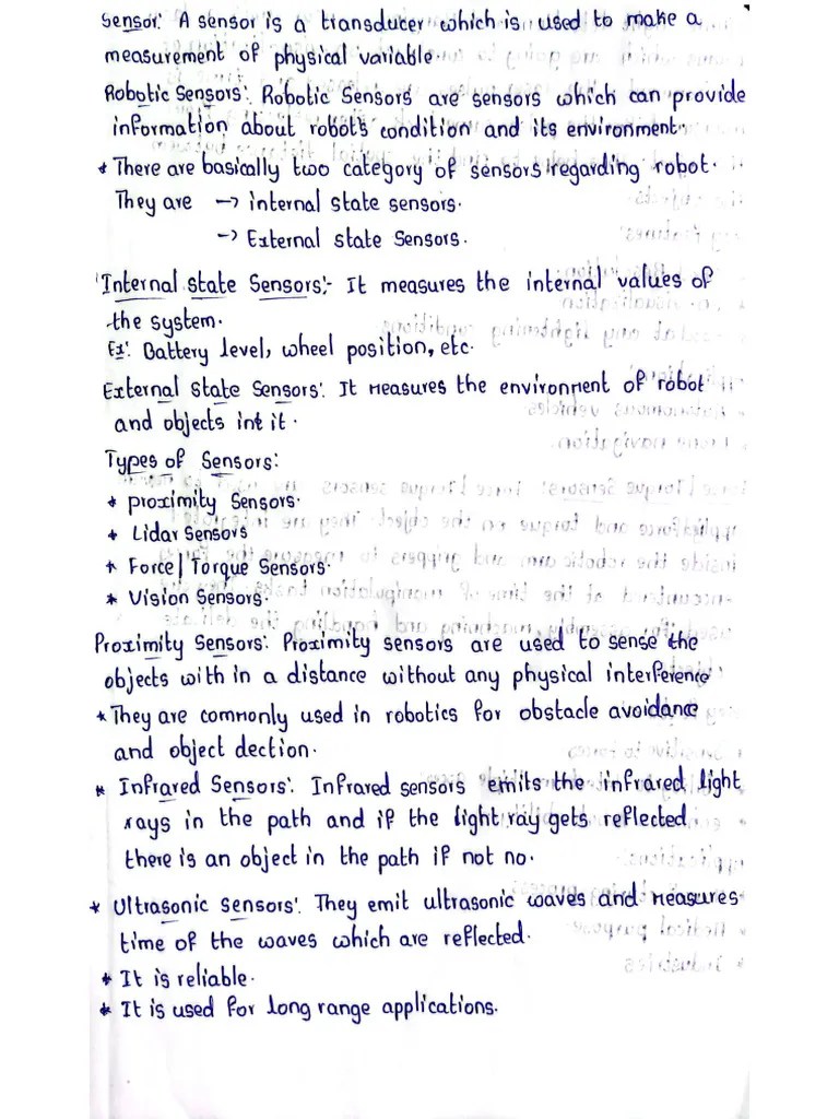 Types Of Sensors | PDF