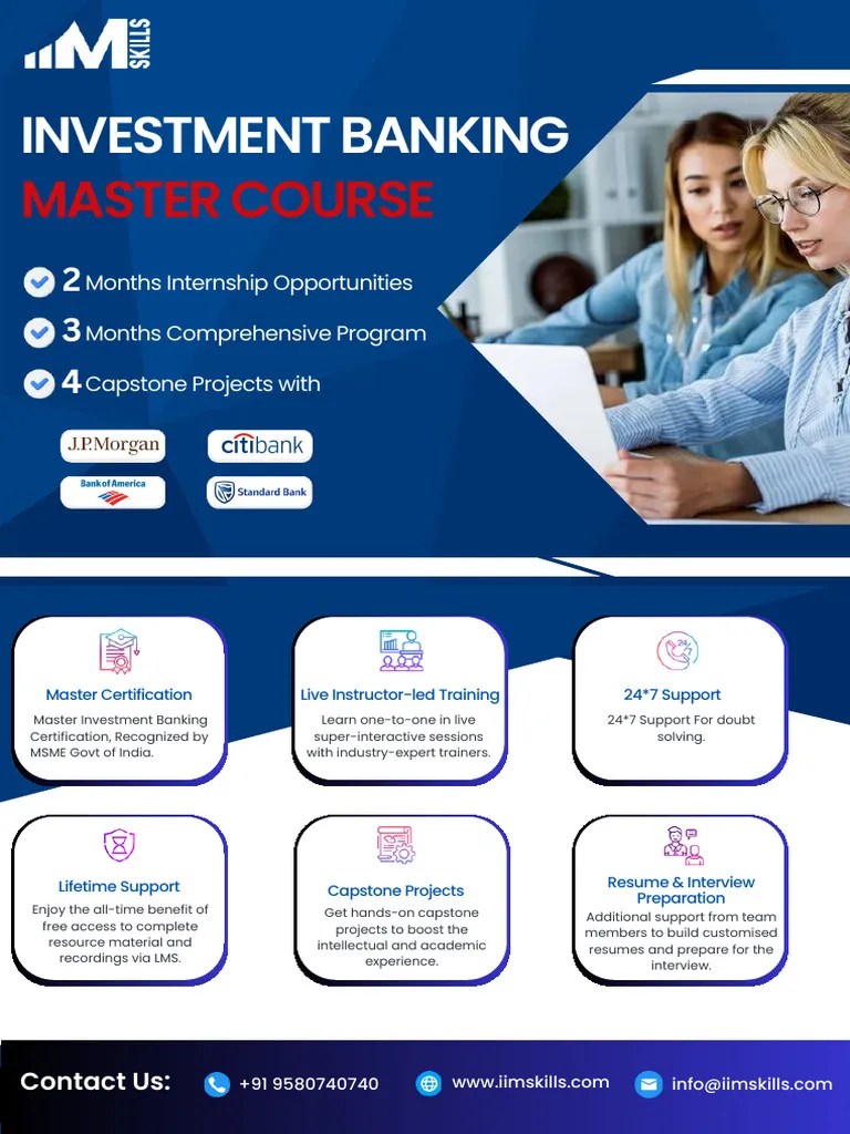 Investment Banking Course Brochure | PDF | Derivative (Finance) | Valuation (Finance)
