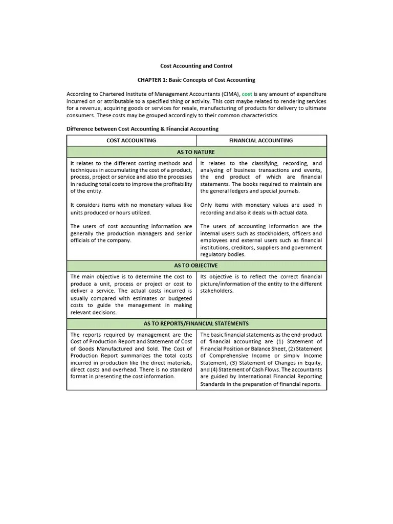 Cost Accounting And Control Lecture Notes | PDF | Inventory | Accounting