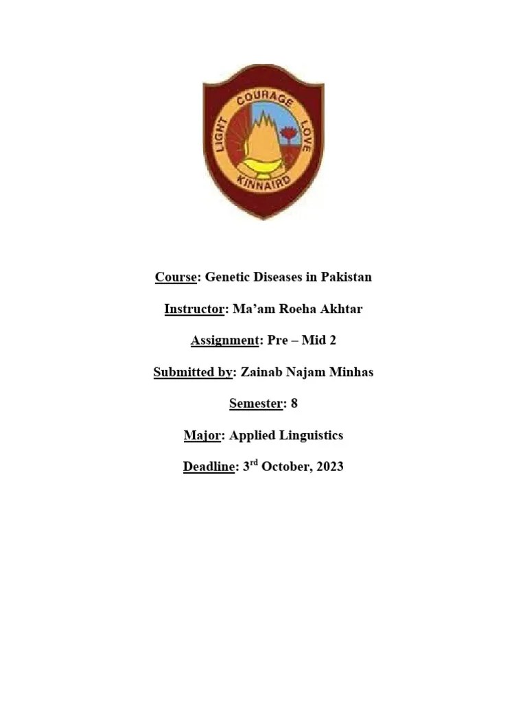 Genetic Diseases In Pakistan | PDF | Anemia | Genetic Disorder