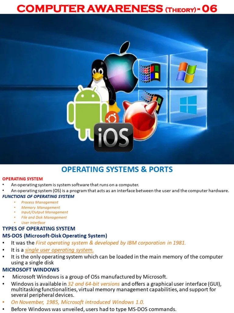 Computer Theory 6 To 9 | PDF | Operating System | Internet Access