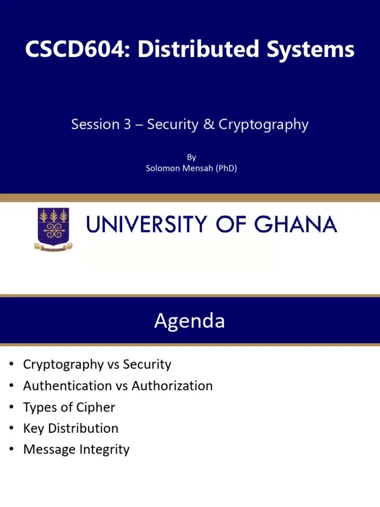 Cryptography Lecture | PDF | Cryptography | Public Key Cryptography