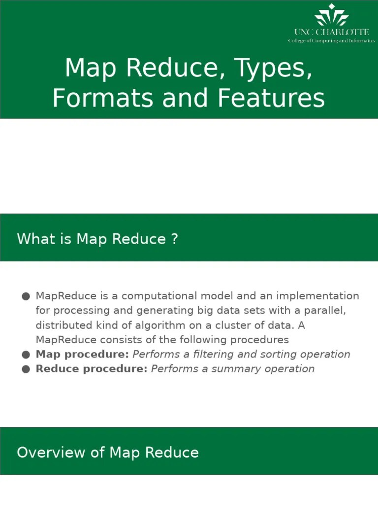 S MapReduce Types Formats Features 06 | PDF | Map Reduce | Apache Hadoop