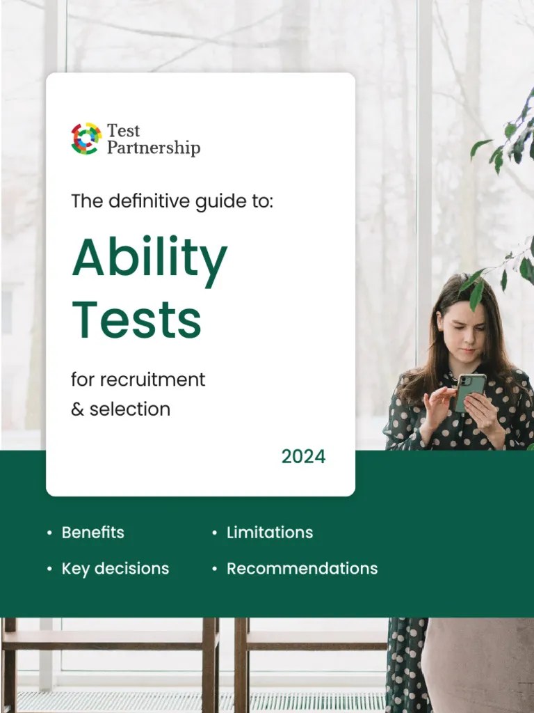Ability Tests Guide | PDF | Recruitment | Psychometrics